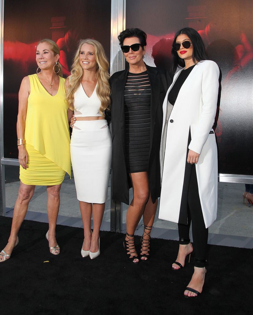 LOS ANGELES, CA - JULY 07:  (L-R)  Kathie Lee Gifford, Cassidy Gifford, Kris Jenner and Kylie Jenner attend New Line Cinema's Premiere of "The Gallows"  at Hollywood High School on July 7, 2015 in Los Angeles, California.  (Photo by David Buchan/Getty Images)