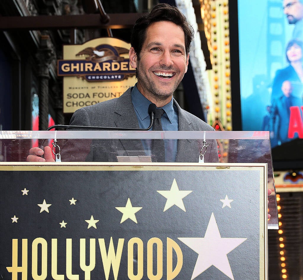 HOLLYWOOD, CA - JULY 01: Actor Paul Rudd is Honored with a Star on the Hollywood Walk of Fame on July 1, 2015 in Hollywood, California.  (Photo by Frederick M. Brown/Getty Images)