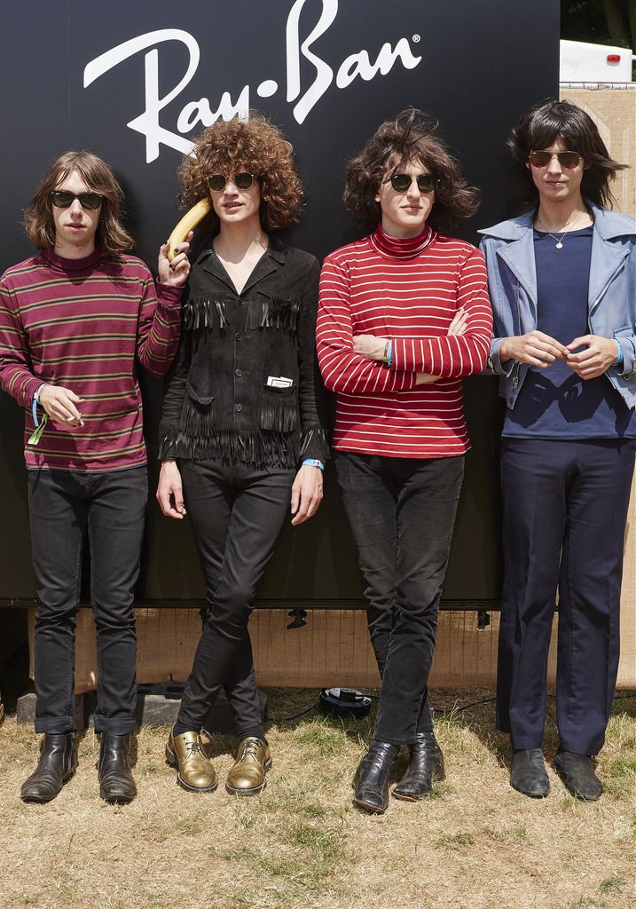 LONDON, UNITED KINGDOM - JUNE 18:  In this handout image supplied by Ray-Ban, Temples poses at the Ray-Ban Rooms at Barclaycard Presents British Summer Time in Hyde Park on June 18, 2015 in London, United Kingdom. (Photo by Joe Quigg/Ray-Ban via Getty Images)