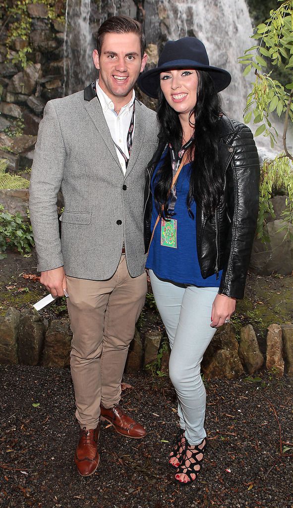 Rory Sweeney and Eileen Sutton at the closing night of the Vodafone Comedy Festival at the Iveagh Gardens Dublin.Picture:Brian McEvoy.No Repro fee for one use