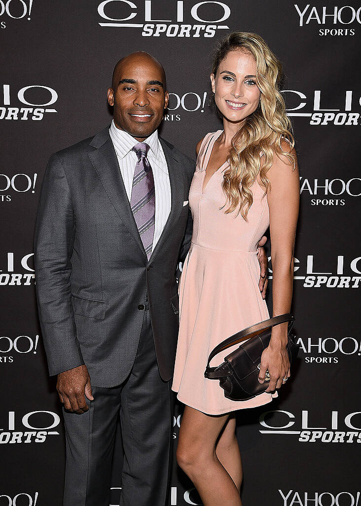 NEW YORK, NY - JULY 08:  Tiki Barber and Traci Lynn Johnson attend the 2015 CLIO Sports Awards at Cipriani 42nd Street on July 8, 2015 in New York City.  (Photo by Jamie McCarthy/Getty Images for CLIO Sports Awards)