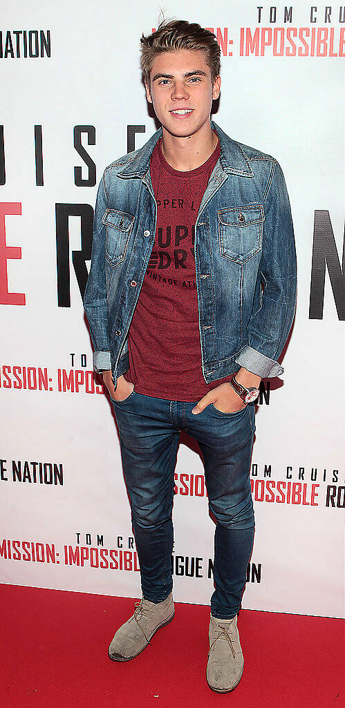 Jay Duffy at the Irish Premiere screening of Mission Impossible Rogue Nation at The Savoy Cinema Dublin..Picture Brian McEvoy.