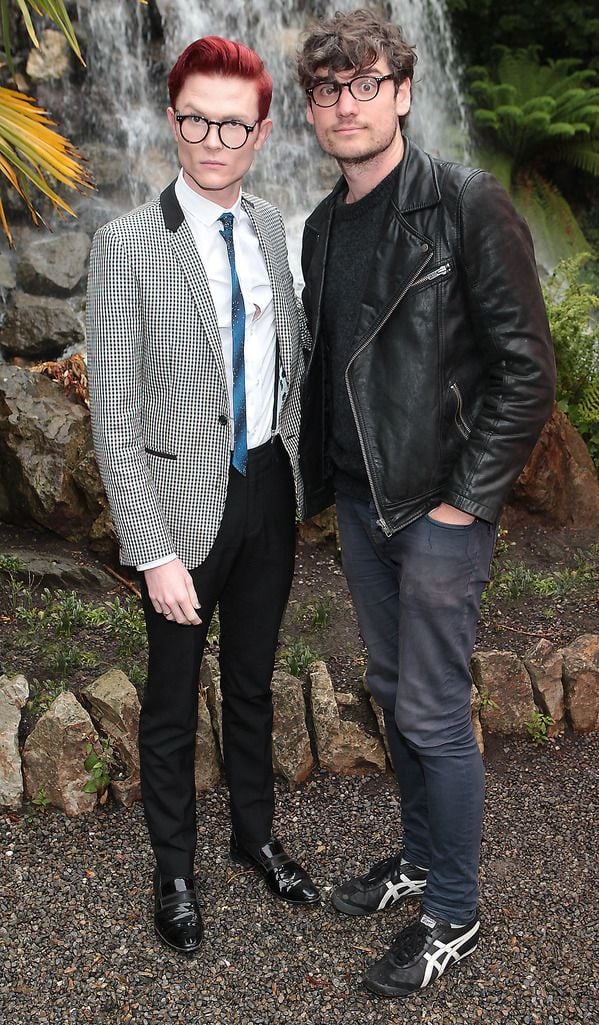 Rhys Nicholson and Kyran Wheatley  at the closing night of the Vodafone Comedy Festival at the Iveagh Gardens Dublin.Picture:Brian McEvoy.No Repro fee for one use