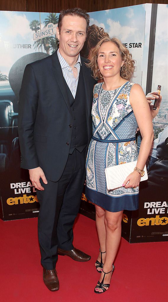 Declan Curtis and Heather MacInnes  pictured at The Irish premiere screening of  Entourage at The Savoy Cinema, Dublin..Picture:Brian McEvoy.