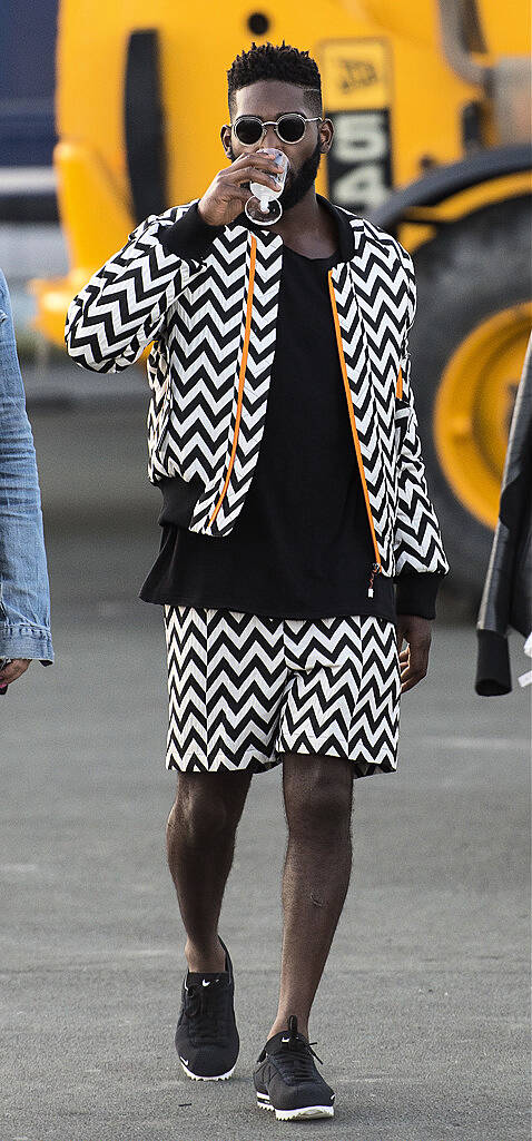 PLYMOUTH, ENGLAND - JULY 22:  Tinie Tempah attends a photocall during the MTV Crashes Plymouth concert at Plymouth Hoe on July 22, 2014 in Plymouth, England.  (Photo by Matthew Horwood/Getty Images for MTV UK)