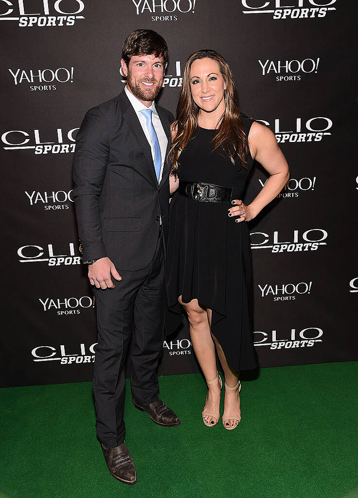 NEW YORK, NY - JULY 08:  Noah Galloway and Jamie Boyd attend the 2015 CLIO Sports Awards at Cipriani 42nd Street on July 8, 2015 in New York City.  (Photo by Jamie McCarthy/Getty Images for CLIO Sports Awards)