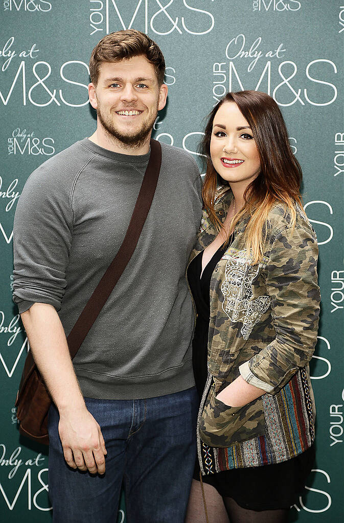 Joe Carlyle and Vicki Notaro at the Marks & Spencer Summer of Flavour event in Ely PLace-photo Kieran Harnett