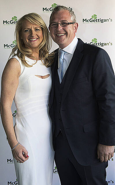 Lorraine and Denis McGettigan at the opening of  McGettigan's Galway located off Eyre Square on Prospect HIll. The venue marks an investment of 2.5meuro and employment  for up to 50 people. McGettigans in Galway joins 10 other McGettigans located in Dubai (3) , Abu Dhabi, Fujairah,Dublin, Limerick, Donegal, Singapore, New York. Two more McGettigans in London and
Bahrain will  open in 2015.
  Photo:Andrew Downes XPOSURE