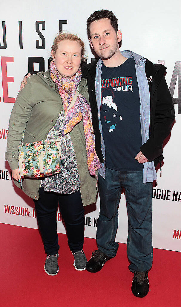 Erica Folan and Gary Duffy at the Irish Premiere screening of Mission Impossible Rogue Nation at The Savoy Cinema Dublin.
Picture Brian mcEvoy