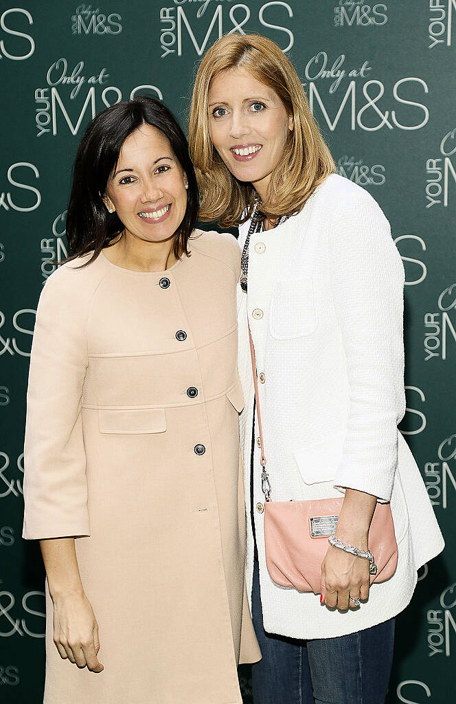 Lorraine Dwyer and Jane Hunt at the Marks & Spencer Summer of Flavour event in Ely PLace-photo Kieran Harnett