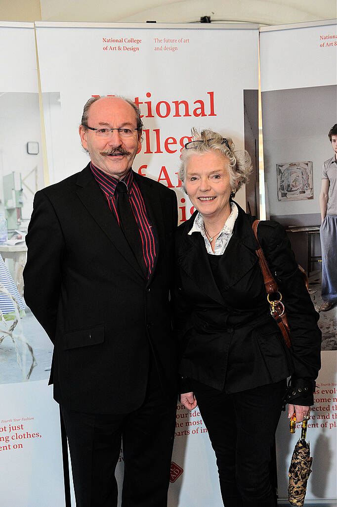 Prof Declan McGonagle and Deirdre McQuillan

 Photo: Clodagh Kilcoyne