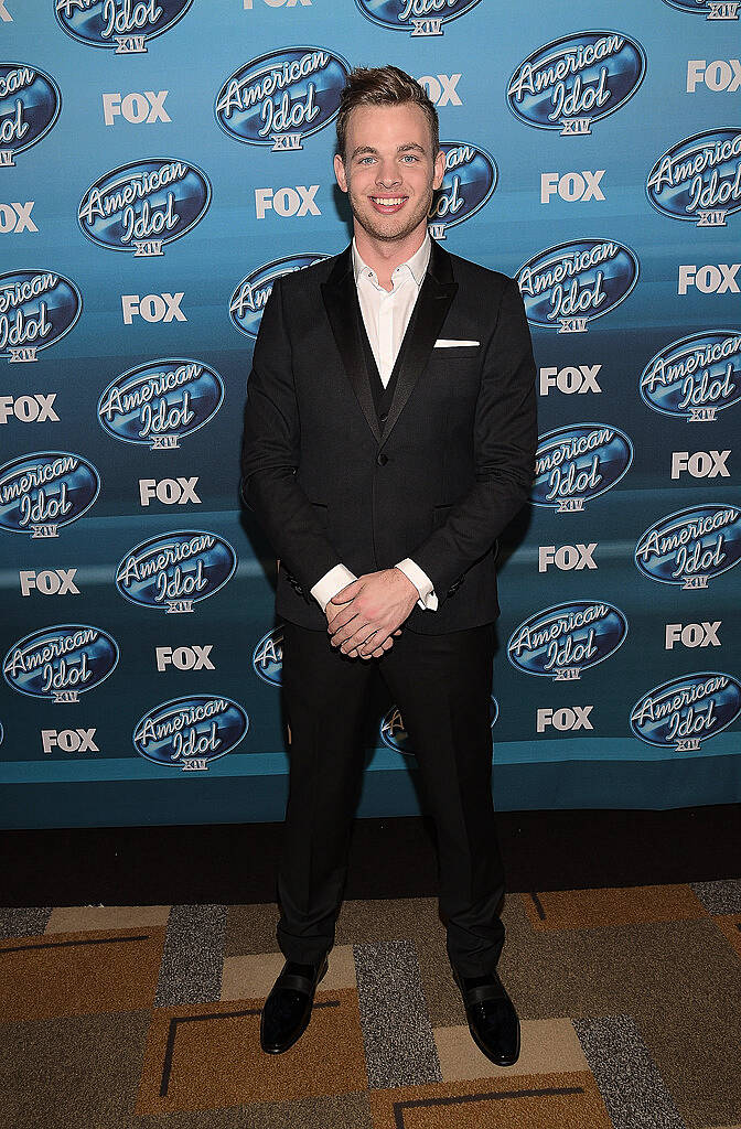 HOLLYWOOD, CA - MAY 13:  Clark Beckham attends the "American Idol" XIV Grand Finale event at the Dolby Theatre on May 13, 2015 in Hollywood, California.  (Photo by Jason Kempin/Getty Images)