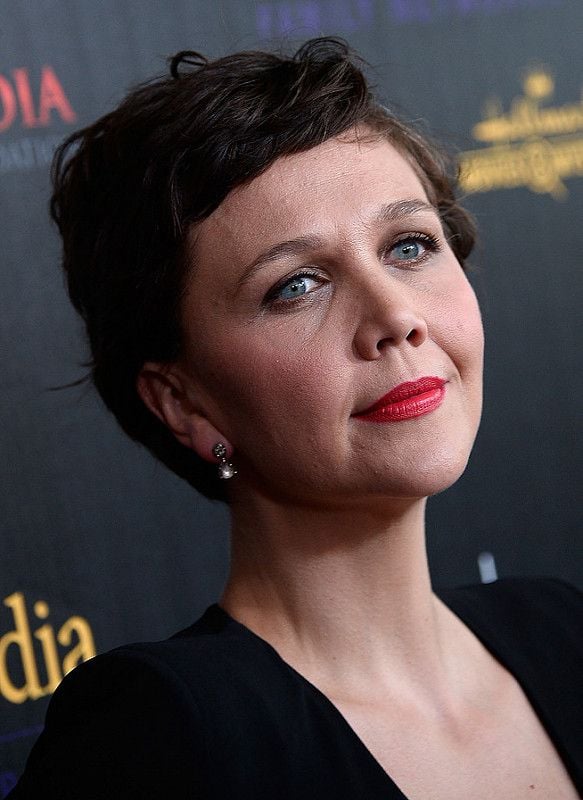 BEVERLY HILLS, CA - MAY 19:  Actress Maggie Gyllenhaal arrives at the 40th Anniversary Gracies Awards at The Beverly Hilton Hotel on May 19, 2015 in Beverly Hills, California.  (Photo by Frazer Harrison/Getty Images)