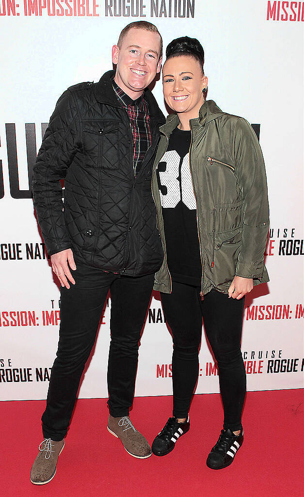 Anthony Errity and Lily Errity  at the Irish Premiere screening of Mission Impossible Rogue Nation at The Savoy Cinema Dublin.
Picture Brian mcEvoy