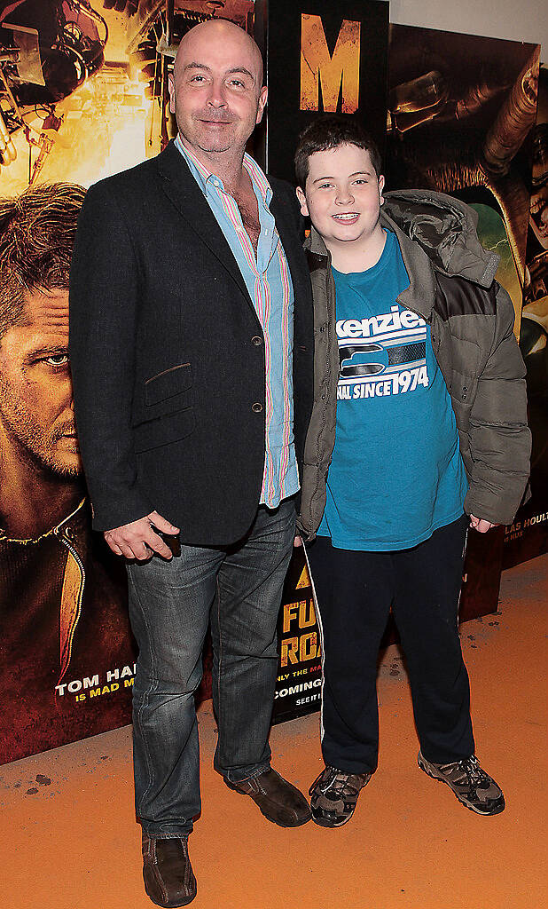 Philip Marley and Benjamin Marley at the Irish Premiere screening of Mad Max:Fury Road at The Savoy Cinema Dublin..Picture:Brian McEvoy