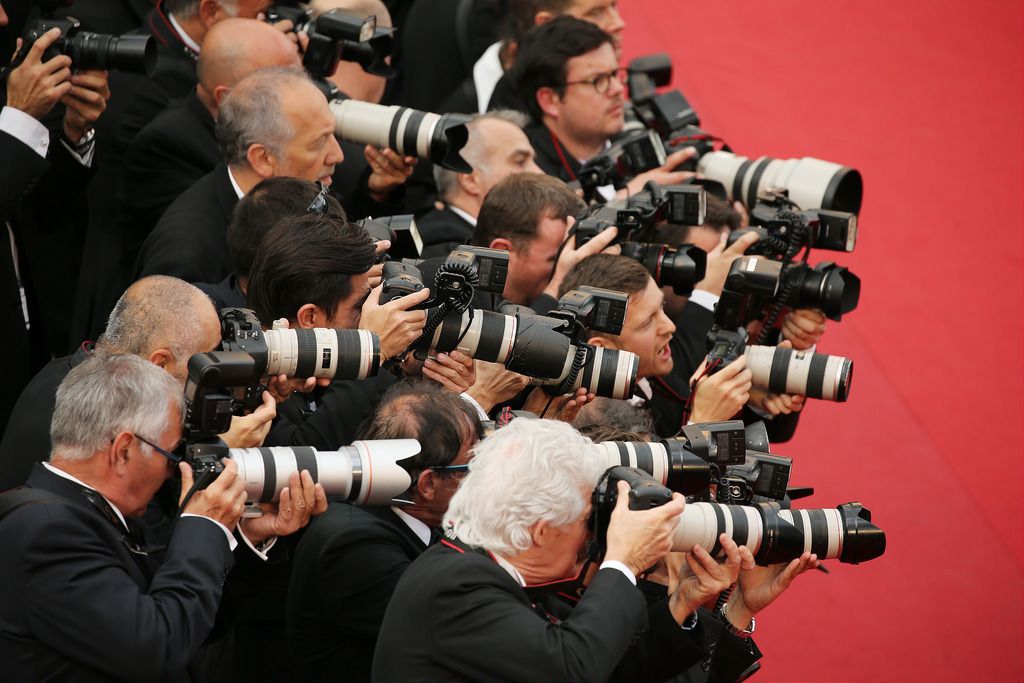 CANNES, FRANCE - MAY 15:  Photographers on  the red carpet during the  Premiere of "Irrational Man" during the 68th annual Cannes Film Festival on May 15, 2015 in Cannes, France.  (Photo by Neilson Barnard/Getty Images)