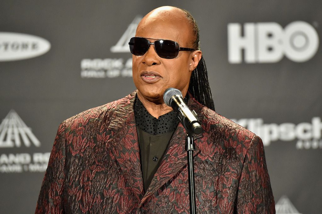 CLEVELAND, OH - APRIL 18:  Stevie Wonder attends the 30th Annual Rock And Roll Hall Of Fame Induction Ceremony at Public Hall on April 18, 2015 in Cleveland, Ohio.  (Photo by Michael Loccisano/Getty Images)