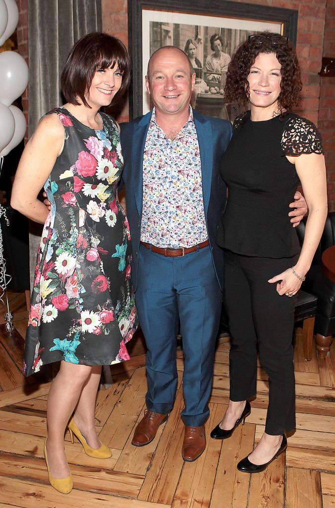 Louise O Sullivan ,Alan Short and Colette Short at Leigh Arnold's FirstLight Charity lunch at Fade Street Social ,Dublin.Pictures Brian McEvoy.