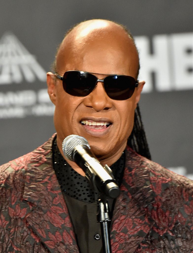 CLEVELAND, OH - APRIL 18:  Stevie Wonder attends the 30th Annual Rock And Roll Hall Of Fame Induction Ceremony at Public Hall on April 18, 2015 in Cleveland, Ohio.  (Photo by Michael Loccisano/Getty Images)