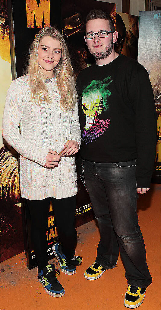  Ailsing Kavanagh and Geoff Major  at the Irish Premiere screening of Mad Max:Fury Road at The Savoy Cinema Dublin..Picture:Brian McEvoy