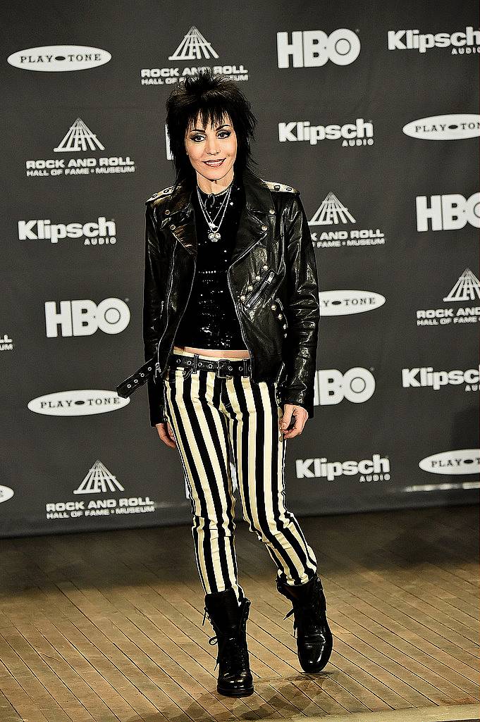 CLEVELAND, OH - APRIL 18:  Inductee Joan Jett of Joan Jett and The Blackhearts attends the 30th Annual Rock And Roll Hall Of Fame Induction Ceremony at Public Hall on April 18, 2015 in Cleveland, Ohio.  (Photo by Michael Loccisano/Getty Images)