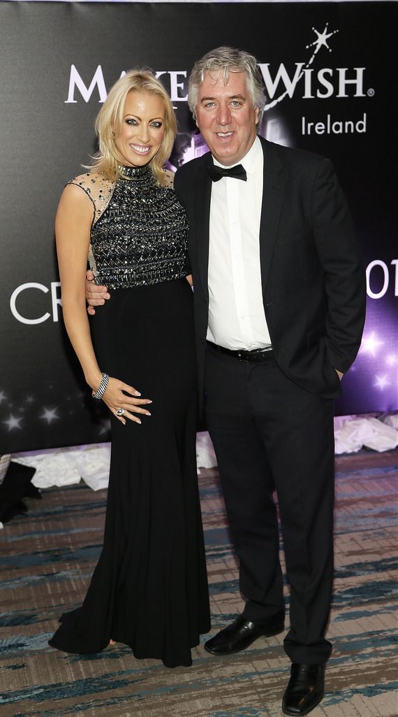 Emma English and John Delaney at the Make A Wish Crystal Ball in the Double Tree Hilton hotel Ballsbridge-photo Kieran Harnett
