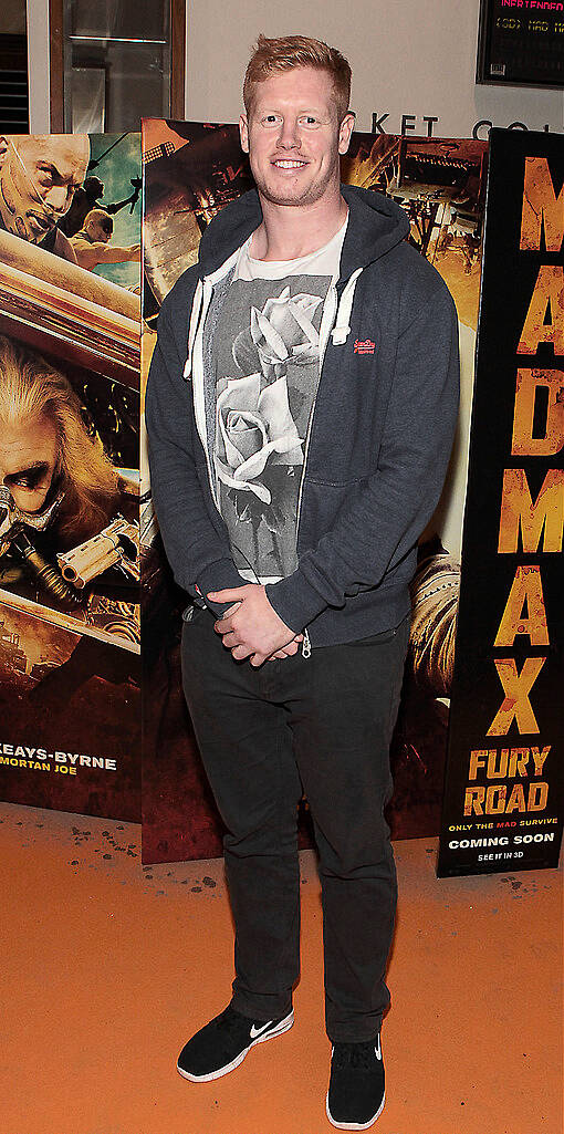 Leinster Rugby Player Tom Denton at the Irish Premiere screening of Mad Max:Fury Road at The Savoy Cinema Dublin..Picture:Brian McEvoy.