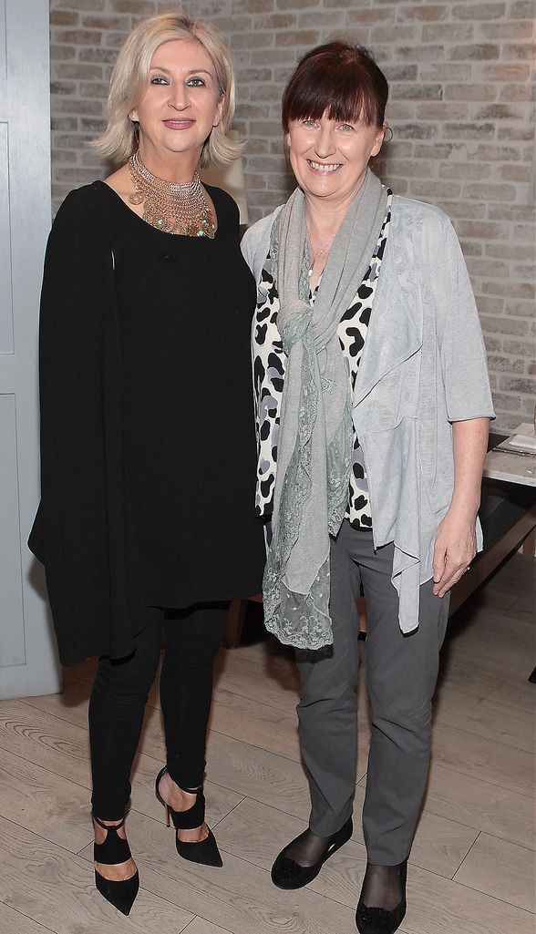 Sue Kirby and Margaret Crean  at The Mademoiselle and Coco Boutique charity fashion show in aid of Focus Ireland at Clodagh's Kitchen  in Blackrock,Dublin.Picture: Brian McEvoy.