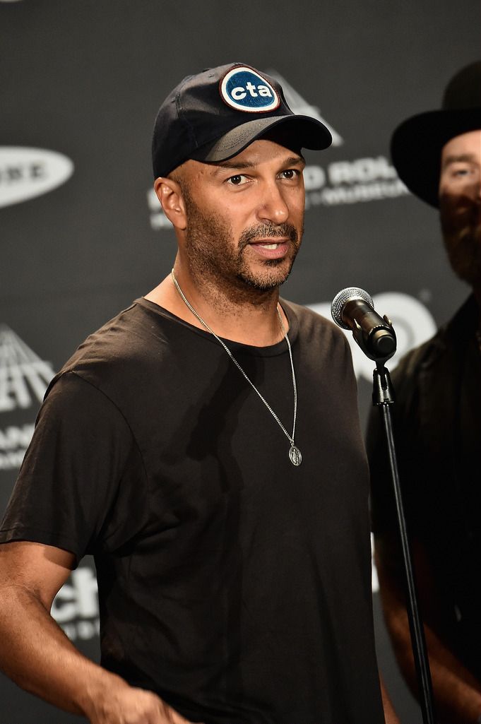 CLEVELAND, OH - APRIL 18:  Musician Tom Morello attends the 30th Annual Rock And Roll Hall Of Fame Induction Ceremony at Public Hall on April 18, 2015 in Cleveland, Ohio.  (Photo by Michael Loccisano/Getty Images)