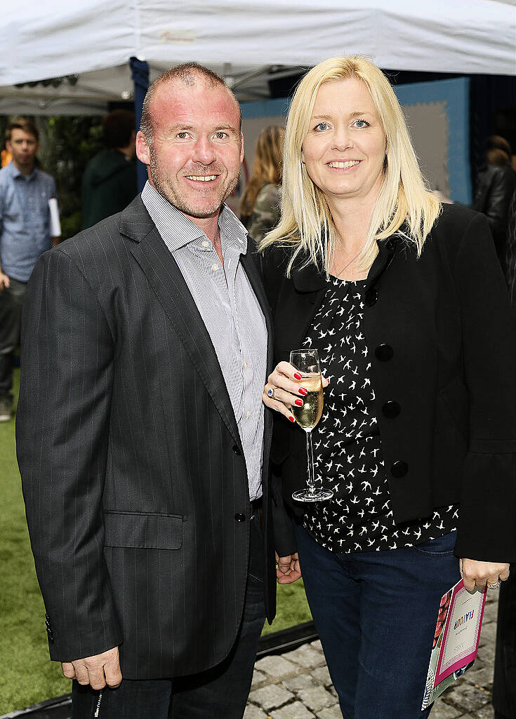 Alan and Fionnuala Kelly at the Marks & Spencer Summer of Flavour event in Ely PLace-photo Kieran Harnett