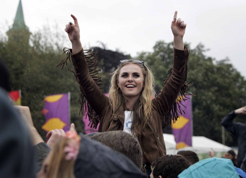 Pictured is Laura Melly from Killiney at the first music festival of the season, Bulmers Forbidden Fruit with headliners including Fatboy Slim, Groove Armada and the Wu Tang Clan at the Royal  Hospital Kilmainham. Photo: Mark Stedman/Photocall Ireland