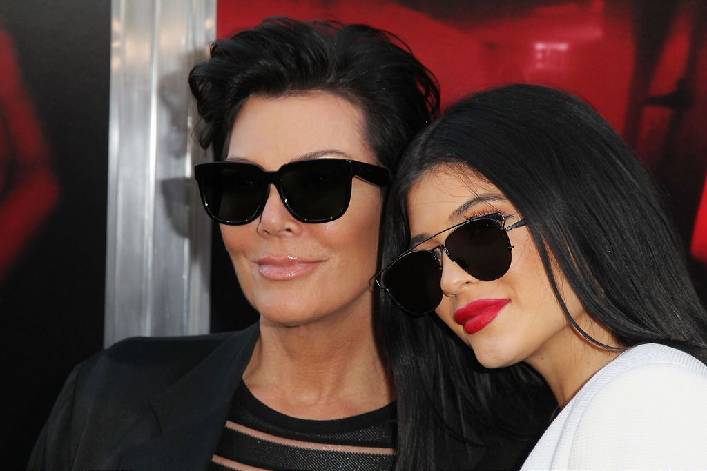 LOS ANGELES, CA - JULY 07:  Kris Jenner and Kylie Jenner attend New Line Cinema's Premiere Of "The Gallows" at Hollywood High School on July 7, 2015 in Los Angeles, California.  (Photo by David Buchan/Getty Images)