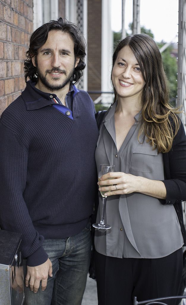 Miguel Molina & Eva Hogan pictured at the launch of the Cliff Town House Oyster Festival on Stephen's Green D2. Photo: Anthony Woods.