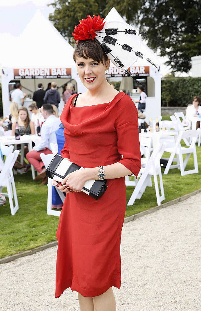 Pictured is Eimear O'Flaherty  at the Style and Elegance competition at theinaugural Irish Champions Weekend, The Curragh Racecourse. Photo: Sasko Lazarov/Photocall Ireland