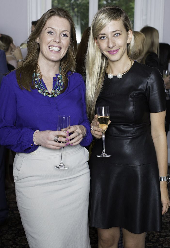 Katie Dempsey & Sylwia Dubjik pictured at the launch of the Cliff Town House Oyster Festival on Stephen's Green D2. Photo: Anthony Woods.