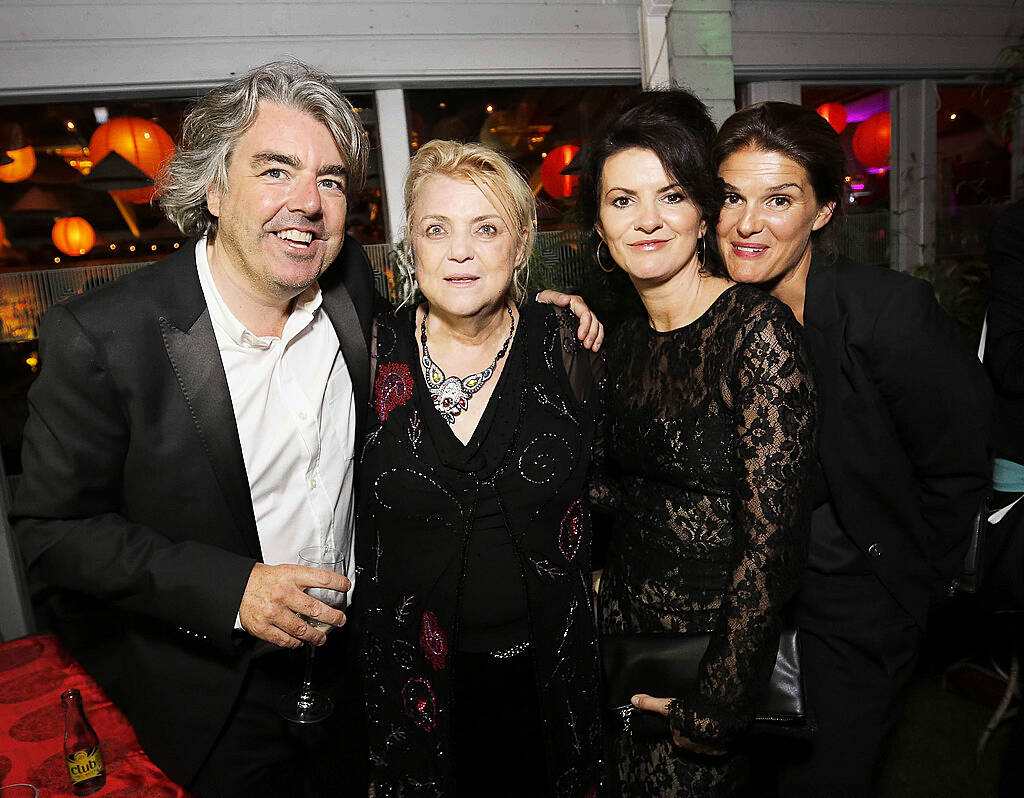 Pictured are Stephen Bradley, Christina Noble, Deirdre O'Kane and Melanie Gore Grimes at House at the afterparty of the Noble Gala Screening in aid of the Christina Noble Children's Foundation. Noble is released in cinemas nationwide on September 19th. Visit <a href="http://www.noble-movie.com" rel="nofollow">www.noble-movie.com</a>. Photo: Sasko Lazarov/Photocallireland