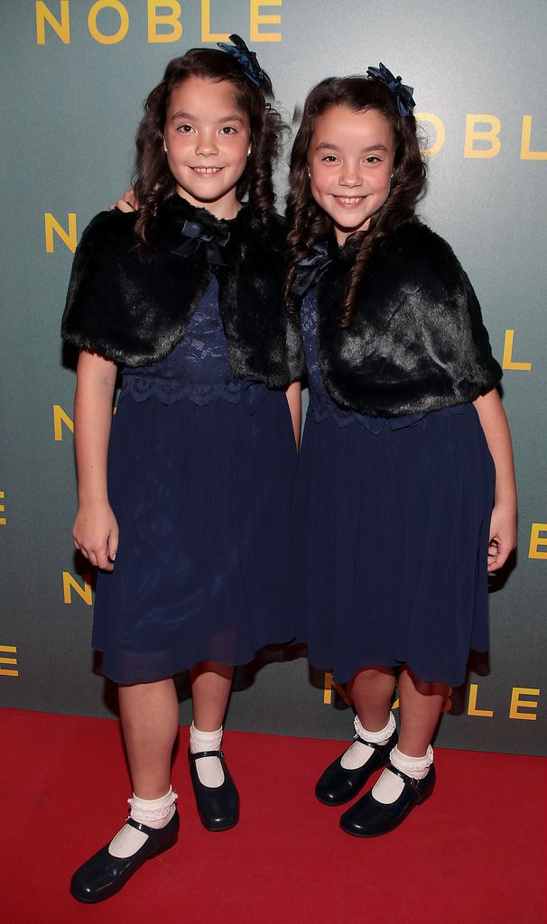 Gloria Cramer Curtis and Adrianna Cramer Curtis at The Irish Gala Screening of Noble   at the Savoy Cinema on O'Connell Street, Dublin.Pictures:Brian McEvoy.