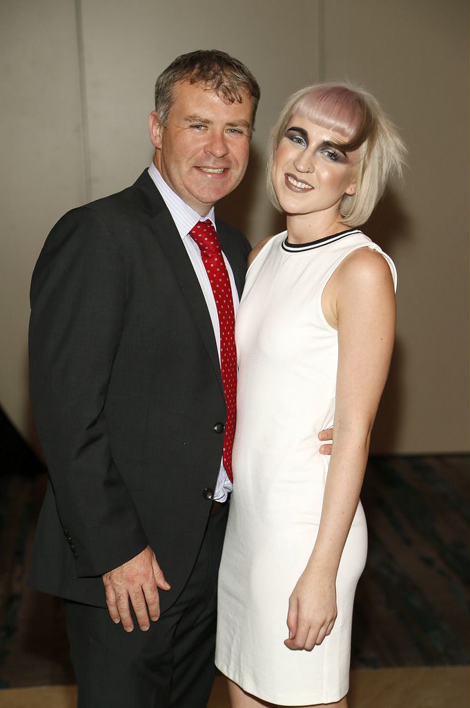 Peter O'Rourke and Caroline Semple at the Wella TrendVision Awards show 2014 held in the Double Tree Hilton Hotel Dublin-photo Kieran Harnett