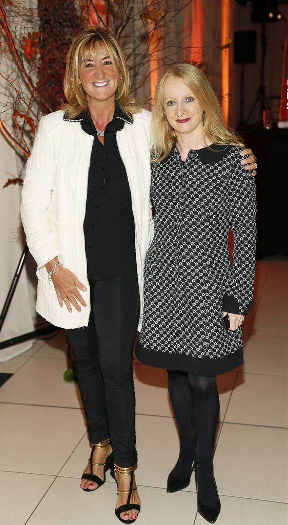 Jackie Beatty and Joanne O'Brien at the Dunnes Stores Autumn Winter Fashion Show in their Georges St Store-photo Kieran Harnett