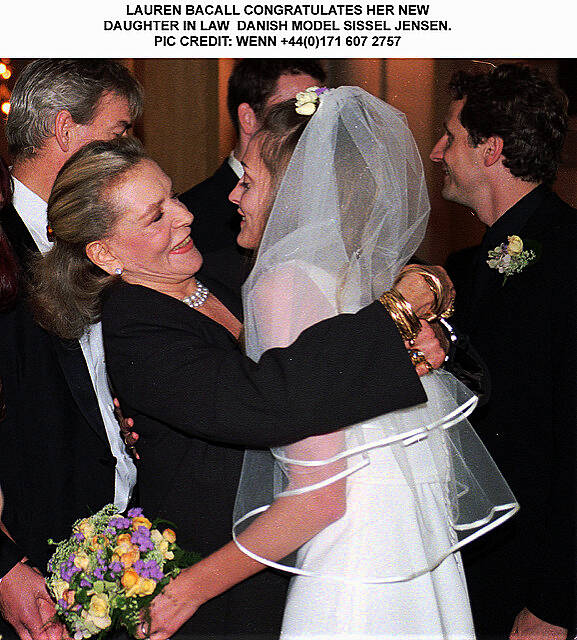 LAUREN BACALL CONGRATULATES HER NEW DAUGHTER IN LAW  DANISH MODEL SISSEL JENSEN

Where: KOEBENHAVN, Denmark
When: 08 Nov 1997

WENN
