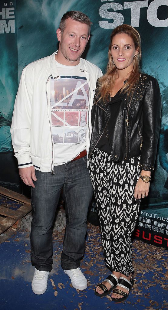 Robert Warren and Cindy Warren at the Irish Premiere screening of Into the Storm at The Odeon in Point Village Dublin.Picture:Brian McEvoy.