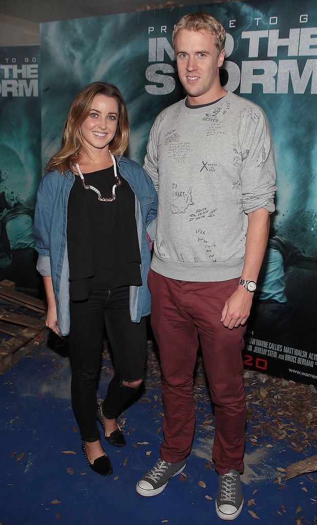 Aoife Kelly and Gavin Coffey at the Irish Premiere screening of Into the Storm at The Odeon in Point Village Dublin.Picture:Brian McEvoy.