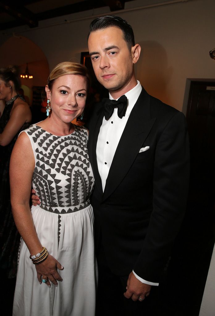 Samantha Bryan and Colin Hanks seen at the Netflix Celebration of the 66th Primetime Emmy Awards held at the Chateau Marmont on Monday, August 25, 2014, in Los Angeles. (Photo by Eric Charbonneau/Invision for Netflix]/AP Images)