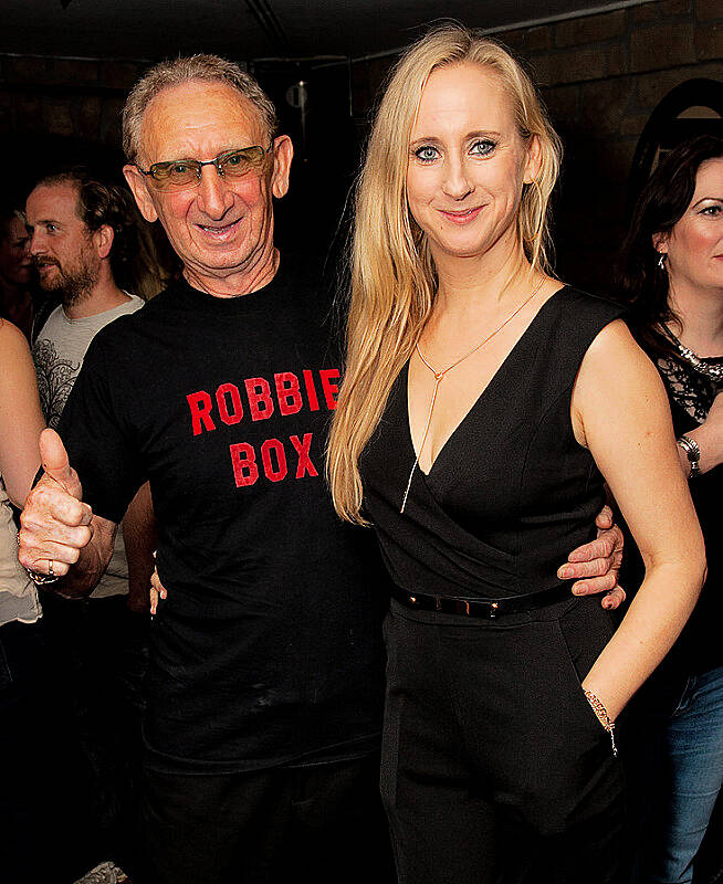 Paul Sherwood Â© 2014

Caroline Grace Cassidy - book launch - 'I Always Knew'. Party at Pacino's, Suffolk Street, Dublin.  August 2014.