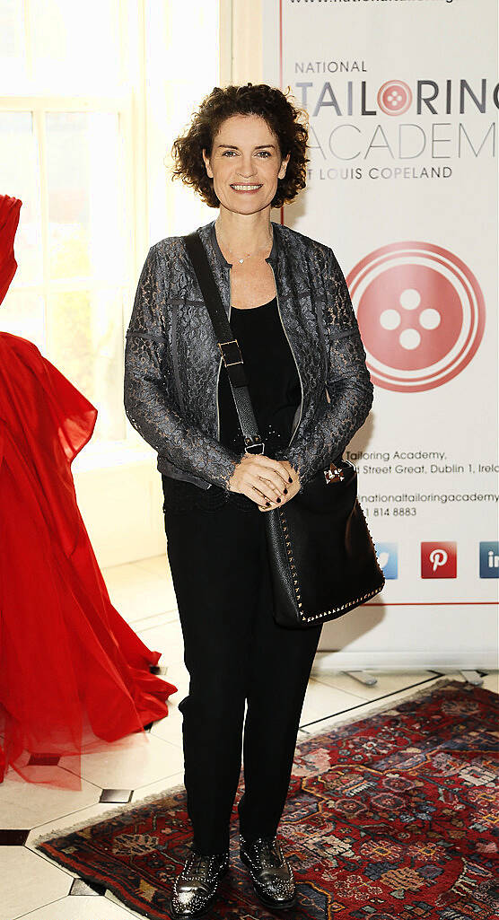 Helen Cody at the inaugural National Tailoring Academy at Louis Copeland Graduate Fashion Show held in No 10 Ormand Quay-photo Kieran Harnett