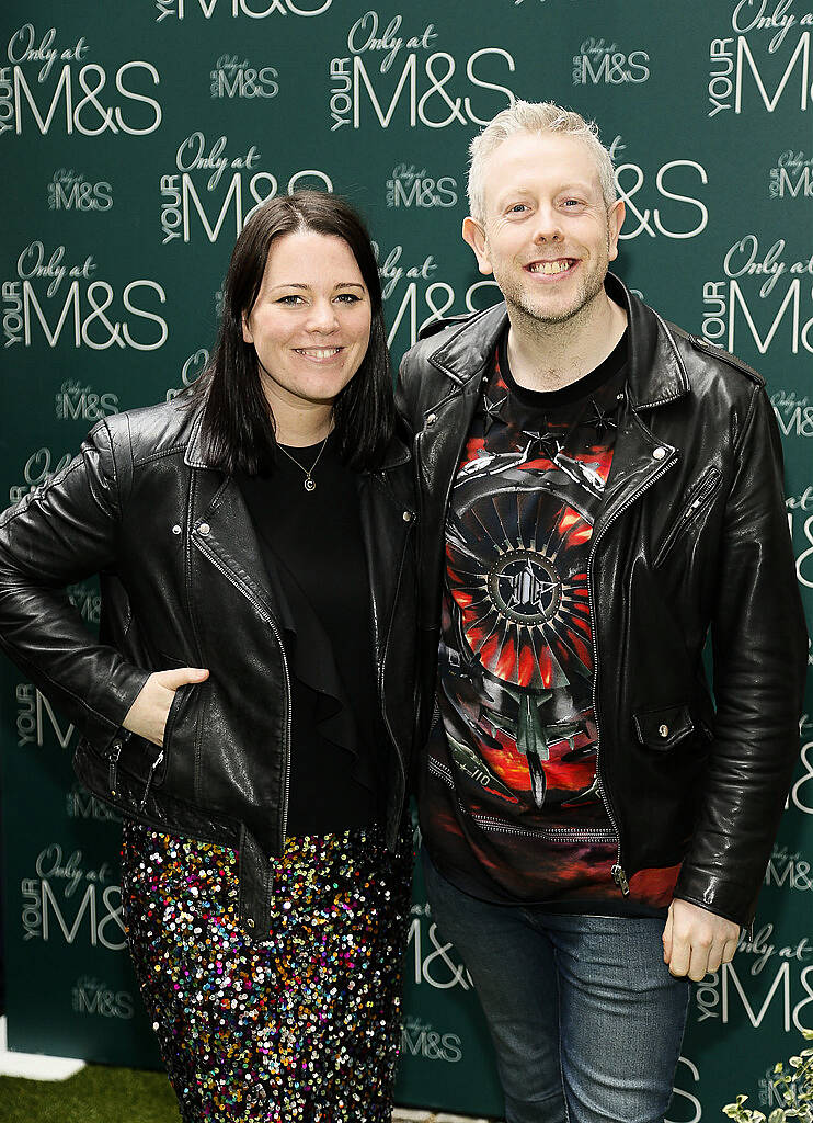 Corina Gaffey and Anthony Remedy at the Marks & Spencer Summer of Flavour event in Ely PLace-photo Kieran Harnett