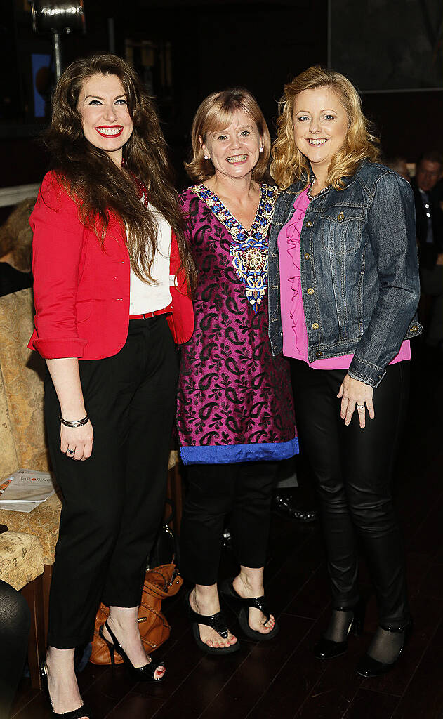 Sandra Phillips, Pauline McCaul and Denise Butler at the inaugural National Tailoring Academy at Louis Copeland Graduate Fashion Show held in No 10 Ormand Quay-photo Kieran Harnett