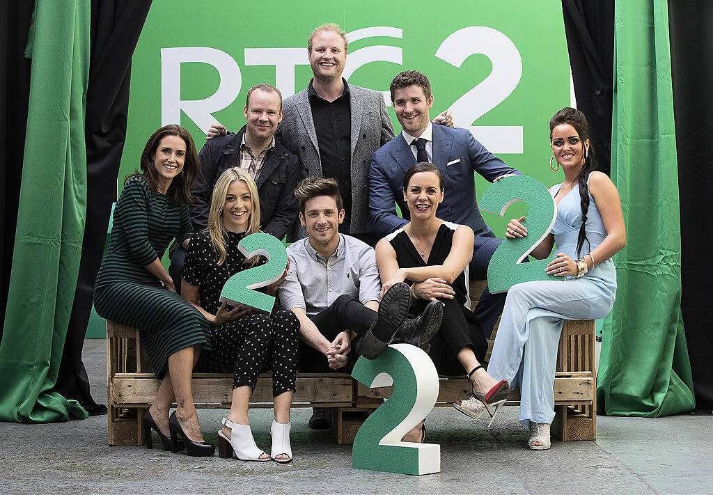 11/09/2014
Maia Dunphy, Neil Delamere, Fred Cooke,  Ross Browne and Kelly McDonagh Mongan, (front) Blathnaid Treacy and Stephen Byrne and Hilary Rosepictured at the RTÃ‰ Two New Season Launch in Gateway House, Capel Street. Picture Andres Poveda
