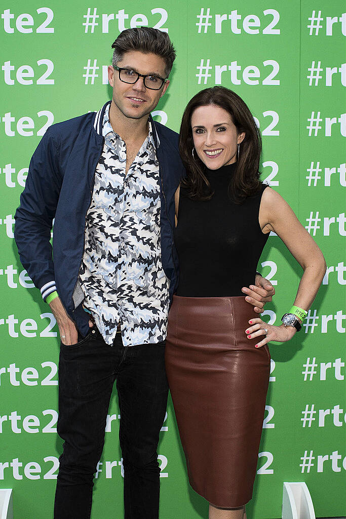 Darren Kennedy and Maia Dunphy at the RTÃ‰ 2 New Season Launch party in Gateway House, Capel Street. Picture Andres Poveda