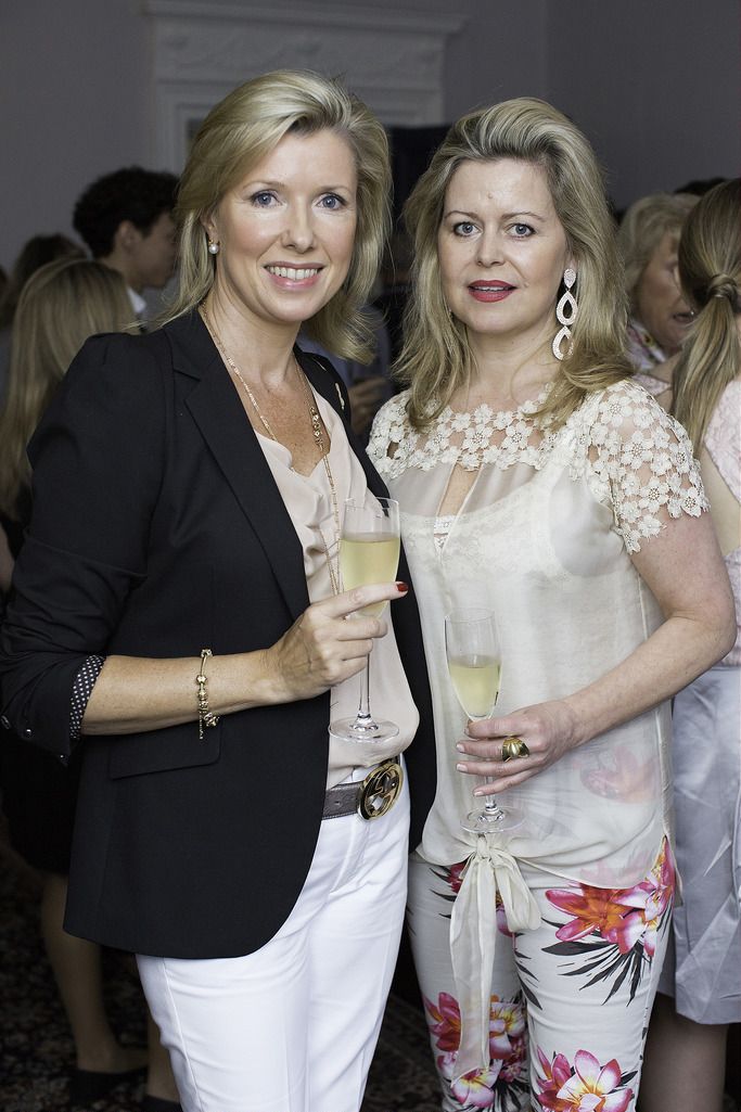 Helen Walker & Marese Corless pictured at the launch of the Cliff Town House Oyster Festival on Stephen's Green D2. Photo: Anthony Woods.